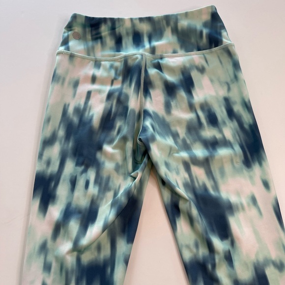 Z by Zella Leggings & Sports Bra Set Green & White Girls Size M (8-10) - Picture 7 of 12